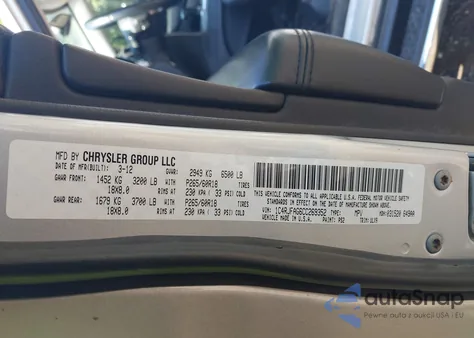 2012 Jeep Grand Cherokee Laredo from USA, damaged, VIN 1C4RJFAG6CC269352